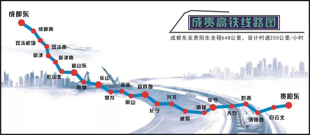 成貴高鐵將于2019年12月16日全線通車！