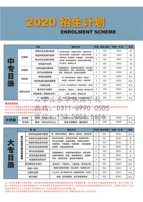 4月報(bào)名石家莊東華鐵路學(xué)校是什么時(shí)候入學(xué)？