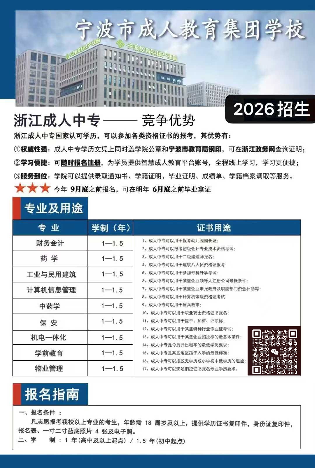 2026年成人中專報(bào)名條件及收費(fèi)標(biāo)準(zhǔn)詳解